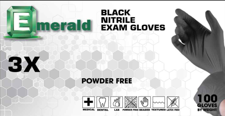 Emerald: 4x Nitrile Gloves