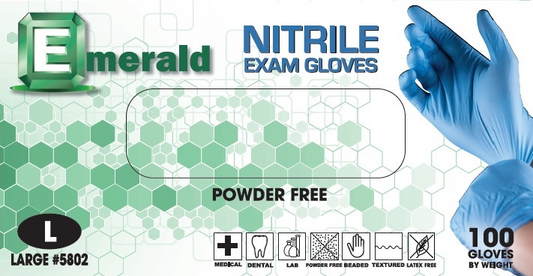 Emerald: Blue Nitrile Gloves