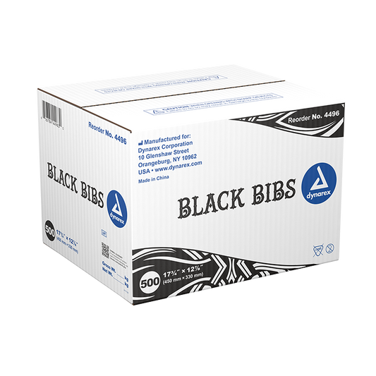 Dynarex: Black Bibs