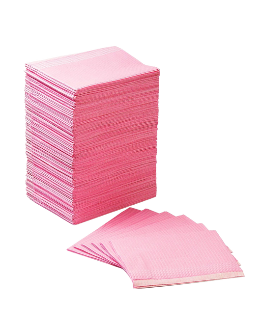 Pink Disposable Bibs